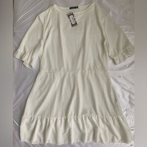 White Mini Dress Size 20